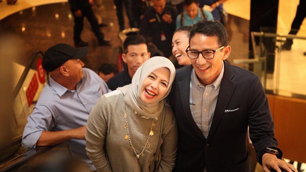 Nur Asia dan Sandiaga Uno