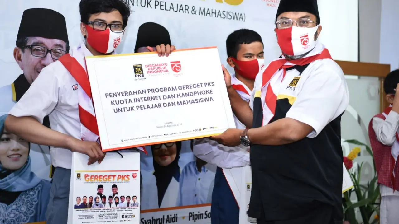 DPP PKS luncurkan program Gerakan Nasional Berbagi Kuota Internet/WiFi Gratis (GEREGET) untuk pelajar dan mahasiswa. (Istimewa)