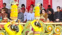 Presiden Kelima RI Megawati Soekarnoputri dalam acara pembukaan Pesta Kesenian Bali ke-45 tahun 2023 di Denpasar, Bali, Minggu (18/6/2023). (Foto: Dokumentasi PDIP).