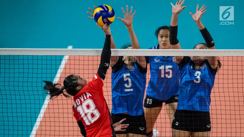 Tim Voli Putri Indonesia Vs Thailand