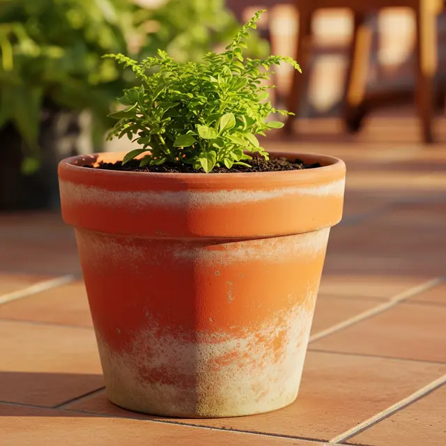 Model Pot Bunga dari Tanah Liat hingga Beton (Image by Gemini AI)