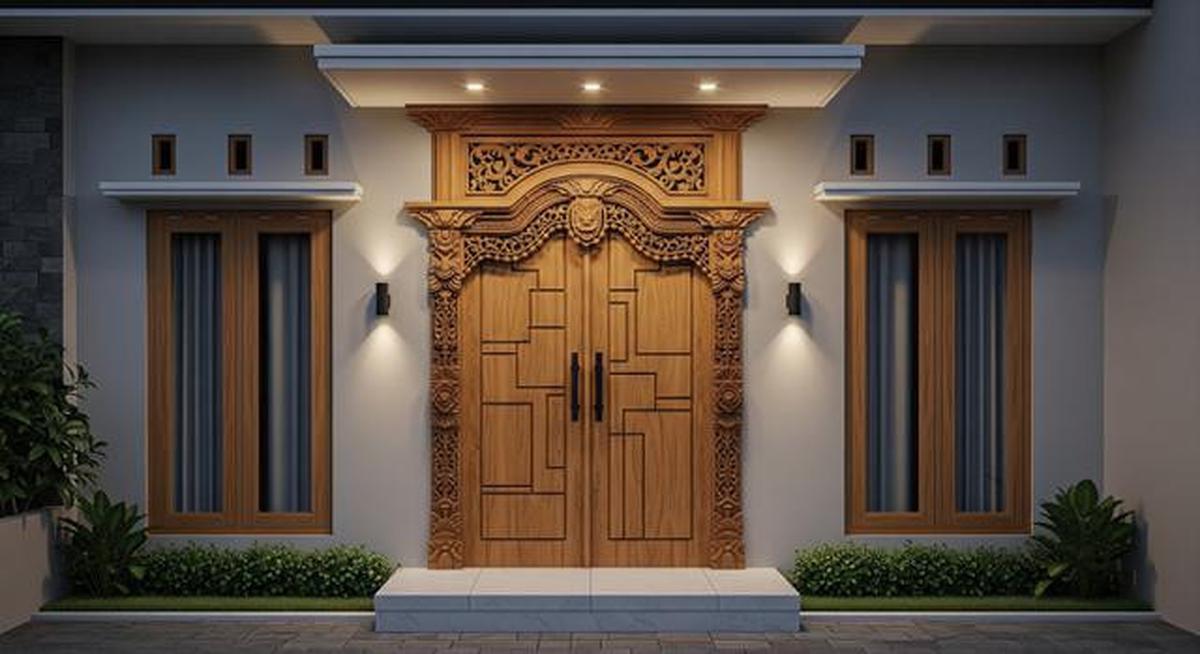 8 Model Joglo Depan Rumah Minimalis 2025, Ornamen Khas Jawa yang Kental tapi Modern