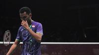 Tommy Sugiarto kalah dari Marc Zwiebler di Babak Kedua BCA Indonesia Open 2015 (Liputan6.com / Herman Zakharia)