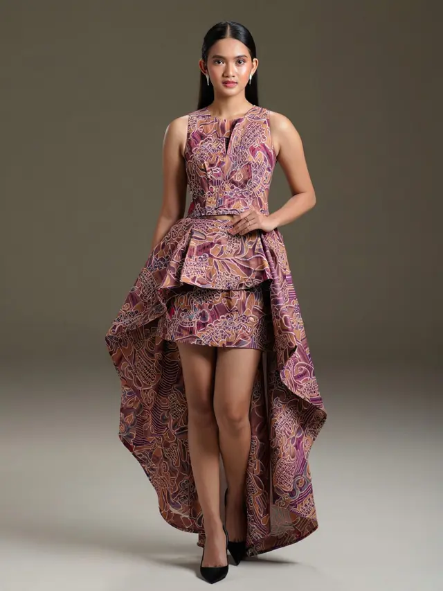 Model Batik Kombinasi Satin Modern Terbaru