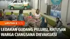 Warga di sekitar gudang peluru yang meledak di Kabupaten Bogor, Jawa Barat, dievakuasi ke rumah Kepala Desa Ciangsana. Sementara kompleks taman wisata yang terdampak ledakan diberi garis polisi untuk mencegah jatuhnya korban akibat ledakan yang masih...