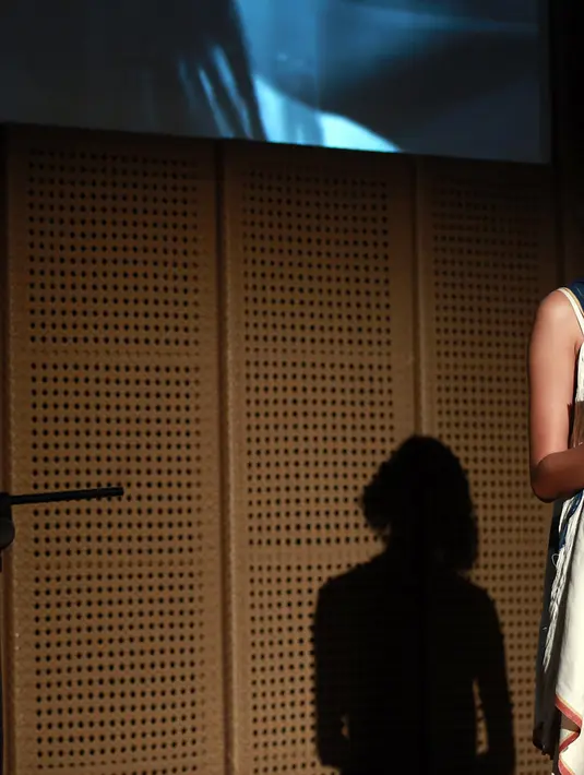 Dalam acara Wajah Perempuan Dalam Restropeksi Sinema Indonesia bersama Reza Rahadian di Galeri Indonesia Kaya, Grand Indonesia, Jakarta Pusat, Minggu (3/4) ia mengatakan bahwa perempuan menjadi kekuatan dalam film. (Deki Prayoga/Bintang.com)