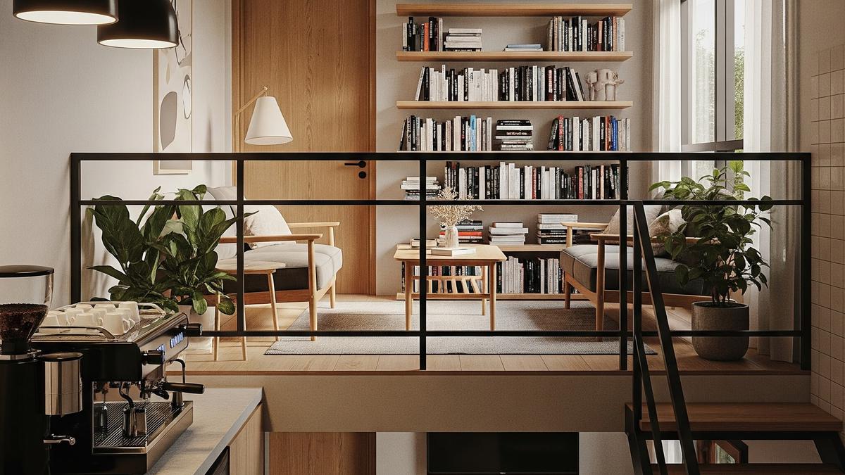 9 Model Rumah Mezzanine Modern dengan Area Baca ala Coffee Shop, Solusi Hunian Nyaman