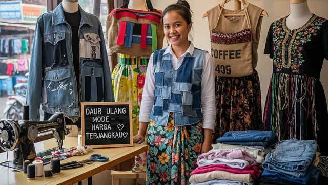 Ilustrasi Jualan Fashion Custom