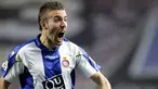Espanyol's Luis Garcia celebrates his goal during the Liga football match Espanyol vs Betis at the Olympic stadium Lluis Companys in Barcelona, 27 January 2008. AFP PHOTO / JOSEP LAGO