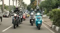 Kegiatan sosial bertajuk 'Ride and Share' yang diinisiasi PT Piaggio Indonesia bersama Forum Wartawan Otomotif (Forwot). 