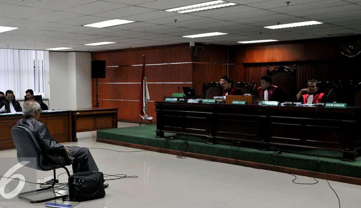 Suasana sidang Tersangka kasus dugaan tindak pidana korupsi suap majelis hakim dan panitera PTUN Medan OC Kaligis di Pengadilan Tipikor, Jakarta, Kamis (17/09/2015). (Liputan6.com/Andrian M Tunay)