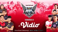 Mobile Legends Professional League (MPL) Indonesia Season 5 Dapat Disaksikan Hanya di Vidio. sumberfoto: Vidio