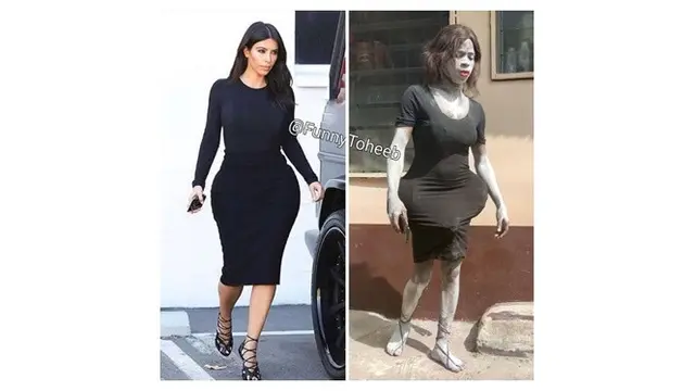 Cowok Ini Tirukan Outfit Seleb Dunia Versi Low Budget, 7 Fotonya Bikin Geli