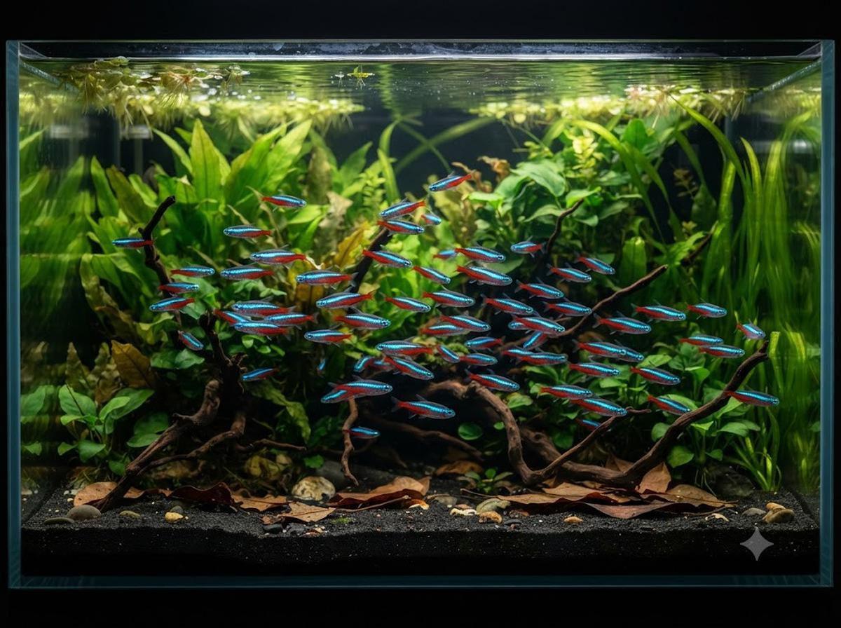 Cara Membuat Akuarium untuk Neon Tetra