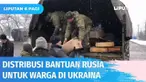 Usai membagikan video unjuk kekuatan militer saat beraksi melumpuhkan Ukraina, Kementerian Pertahanan Rusia juga melansir video bantuan kemanusian untuk para warga di Distrik Izyum dengan alasan kemanusiaan.