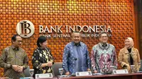 Bank Indonesia (BI) resmi kembali mempertahankan suku bunga acuan, atau BI 7-Day Reverse Repo Rate (BI7DRR) sebesar 5,75 persen. Kebijakan itu diumumkan dalam sesi konferensi pers hasil Rapat Dewan Gubernur (RDG) Bank Indonesia Juli 2023, Selasa (25/7/2023).