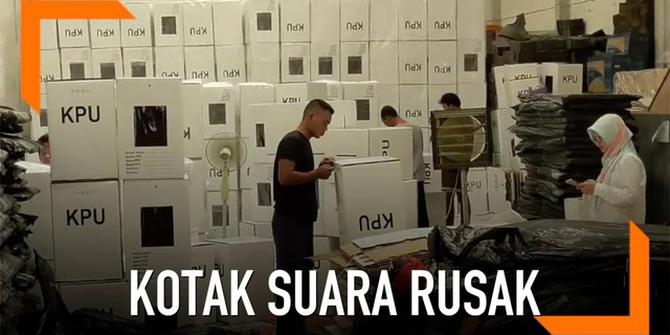 VIDEO: Kotak Suara Pemilu Rusak Saat Dirakit di Solo