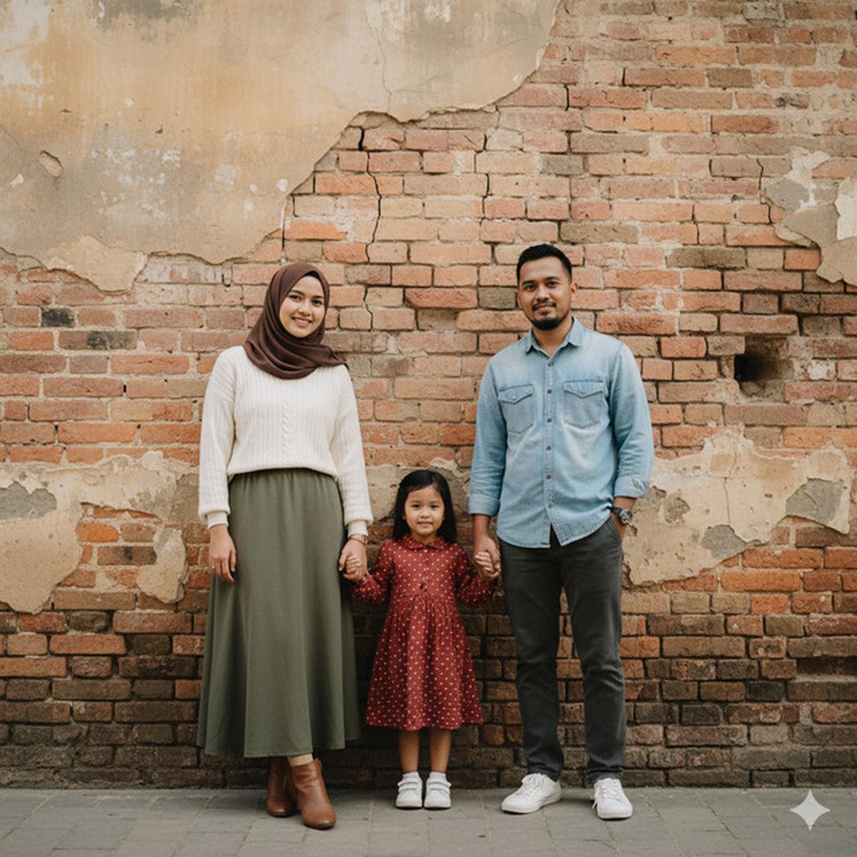 Prompt AI Foto Keluarga Muslim: Tampilan Modest Fashion, Hangat, dan Penuh Kedamaian