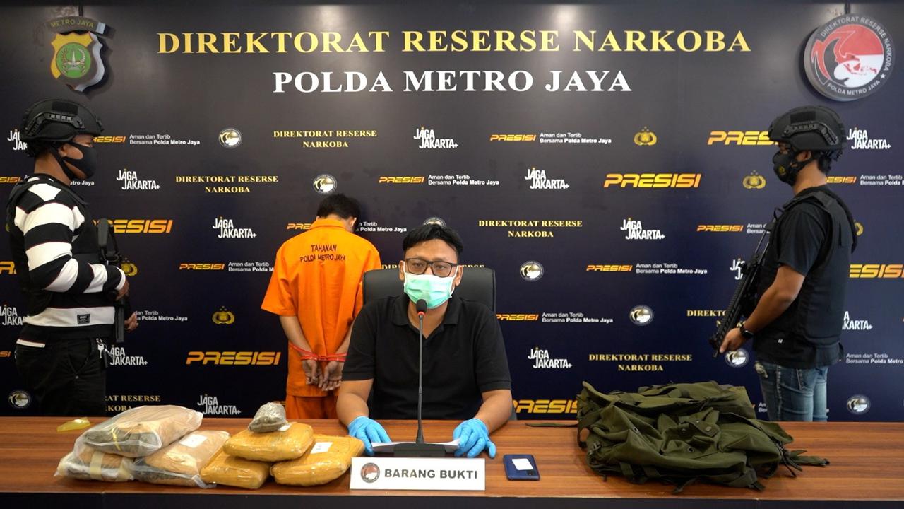 Polisi Gagalkan Penyelundupan Ganja 3,4 Kg dari Sumut