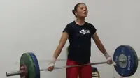 Atlet angkat besi putri Indonesia, Windy Cantika Aisah. (Ist)