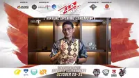 Menteri Pariwisata dan Ekonomi Kreatif Sandiaga Uno dalam Virtual Opening Ceremony Wonderful Indonesia Srikandi Championship 2021 (Dok. Dyandra Promosindo)