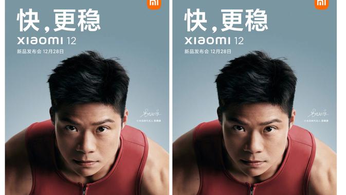 Poster yang mengkonfirmasi tanggal perilisan Xiaomi 12 series (Foto: Xiaomi).