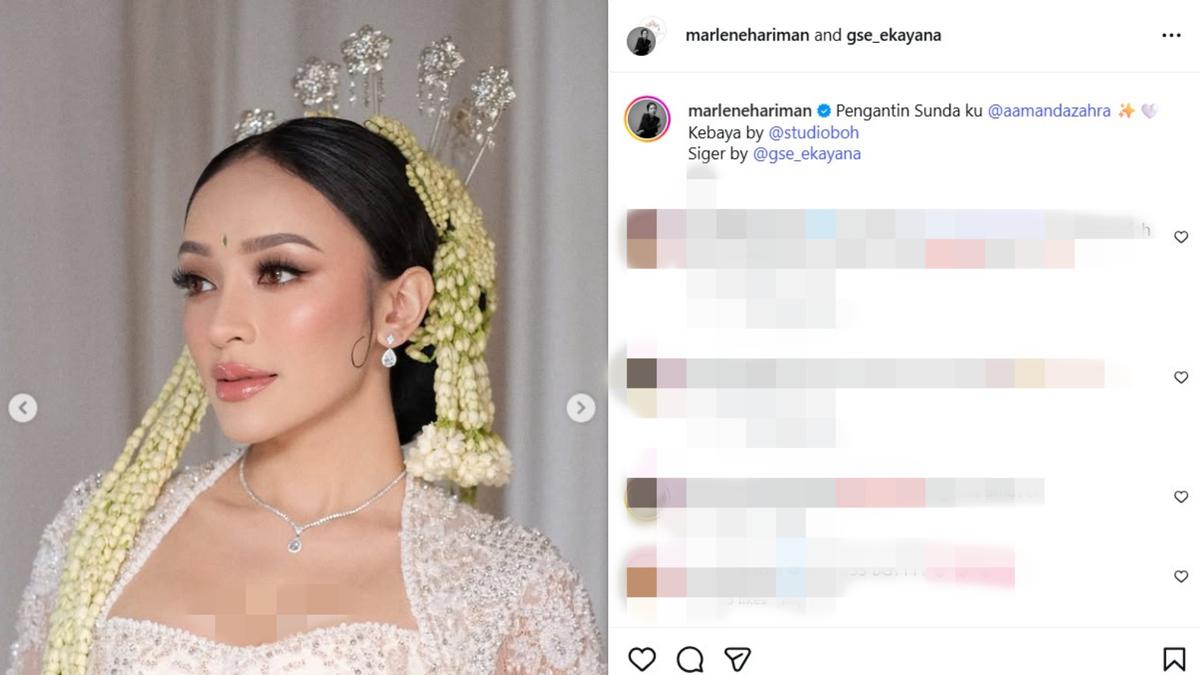 Rahasia Makeup Pengantin Amanda Zahra, Ternyata Andalkan Brand Lokal