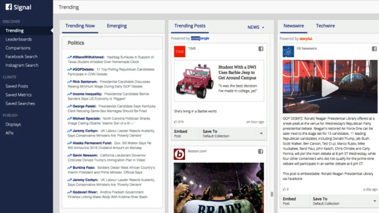 Facebook Signal Dashboard