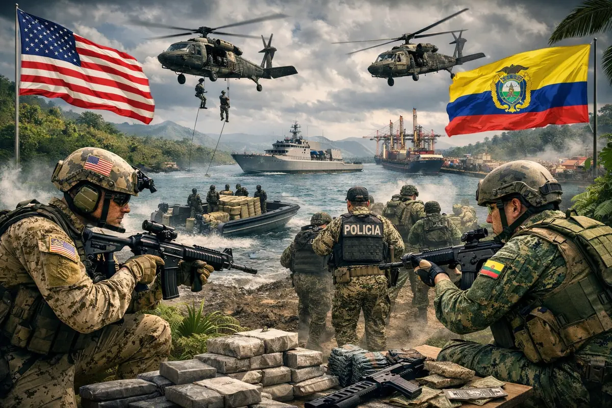 Ilustrasi Amerika Serikat dan Ekuador meluncurkan operasi gabungan untuk memerangi perdagangan narkoba.