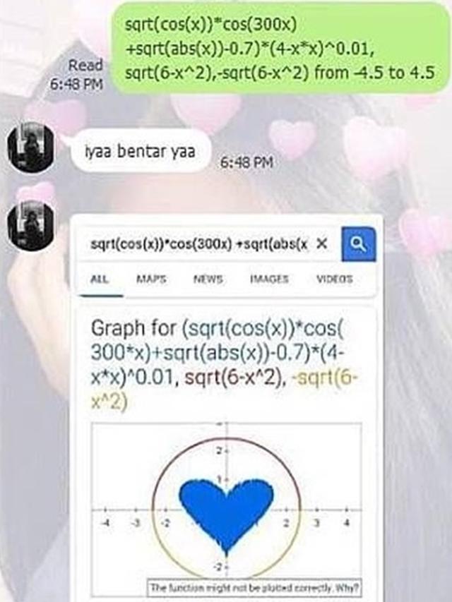 6 Chat Ke Gebetan Pakai Rumus Fisika Dan Matematika Ini Bikin Mikir Hot Liputan6 Com