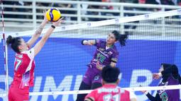 Duel sengit itu berakhir dengan skor 3-1 (25-15, 10-25, 25-21, 25-23) untuk kemenangan Jakarta Pertamina Enduro. (Dok. PBVSI)