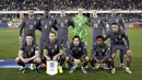 Starting XI pemain Timnas Inggris pada laga lanjutan Grup F UEFA Nations League A melawan Finlandia di Olympic Stadium, Helsinki, Finlandia, Senin (14/10/2024) dini hari WIB. (AP Photo/Lehtikuva/Markku Ulander)