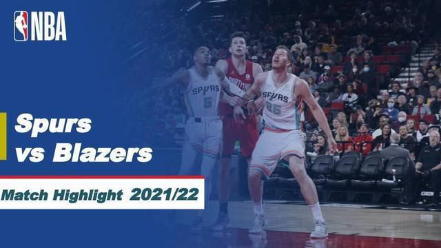 Berita Video, Highlights NBA, San Antonio Spurs Bungkam Portland Trail Blazers 133-96