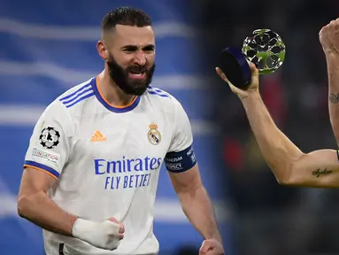 Real Madrid dan Villarreal menjadi dua tim pertama yang sukses melaju ke babak semifinal Liga Champions 2021/22 usai berhasil unggul agregat di leg kedua pada Rabu (13/04/2022) dini hari tadi. Berikut ini daftar pemain terbaik masing-masing dari skuat mereka. (Foto Kolase: AFP dan AP)