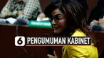 Christiany Paruntu, Bupati Minahasa Selatan mendatangi kompleks Istana Kepresidenan seiring dengan pengumuman kabinet yang akan diperkenalkan Presiden Jokowi.