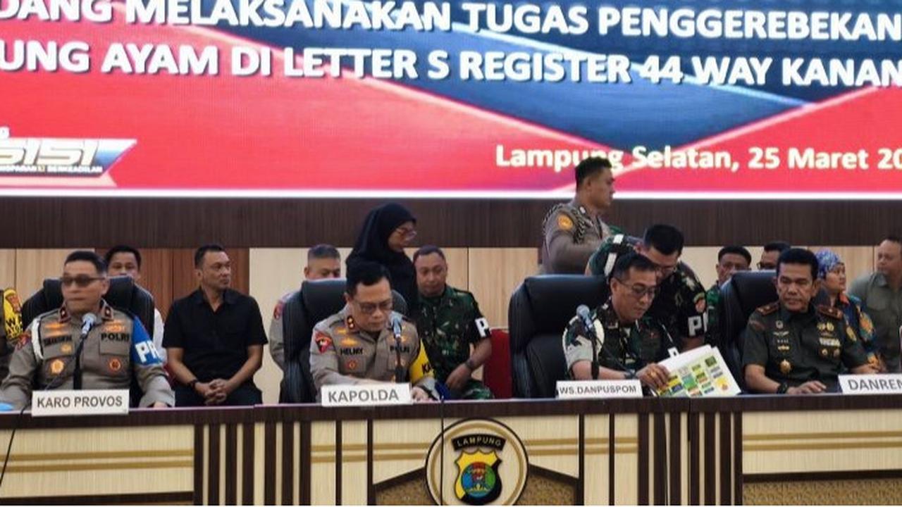 Kapolda Sumsel Berang Anak Buahnya Diduga Terlibat Kasus Judi Sabung Ayam di Way Kanan
