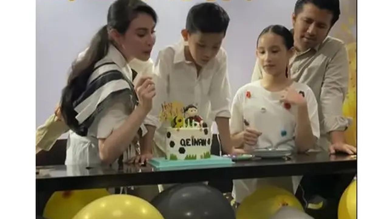 6 Potret Arumi Bachsin dan Emil Dardak Gelar SyukuranUltahAnak, Sederhana di Rumah