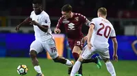 AC Milan bermain 1-1 kontra Torino pada laga pekan ke-33 Serie A di Stadion Olimpico Grande Torino, Rabu (18/4/2018) waktu setempat. (AFP/Miguel Medina)