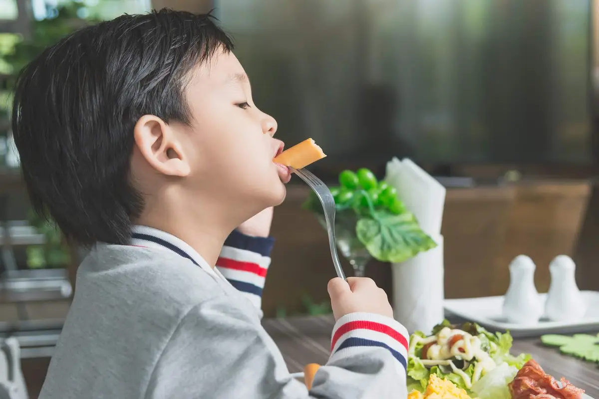 anak makan