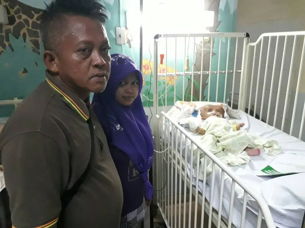 Zhafirah Kirania Putri Main sempat membaik pasca operasi pertama. (Edy Suherli/Bintang.com)