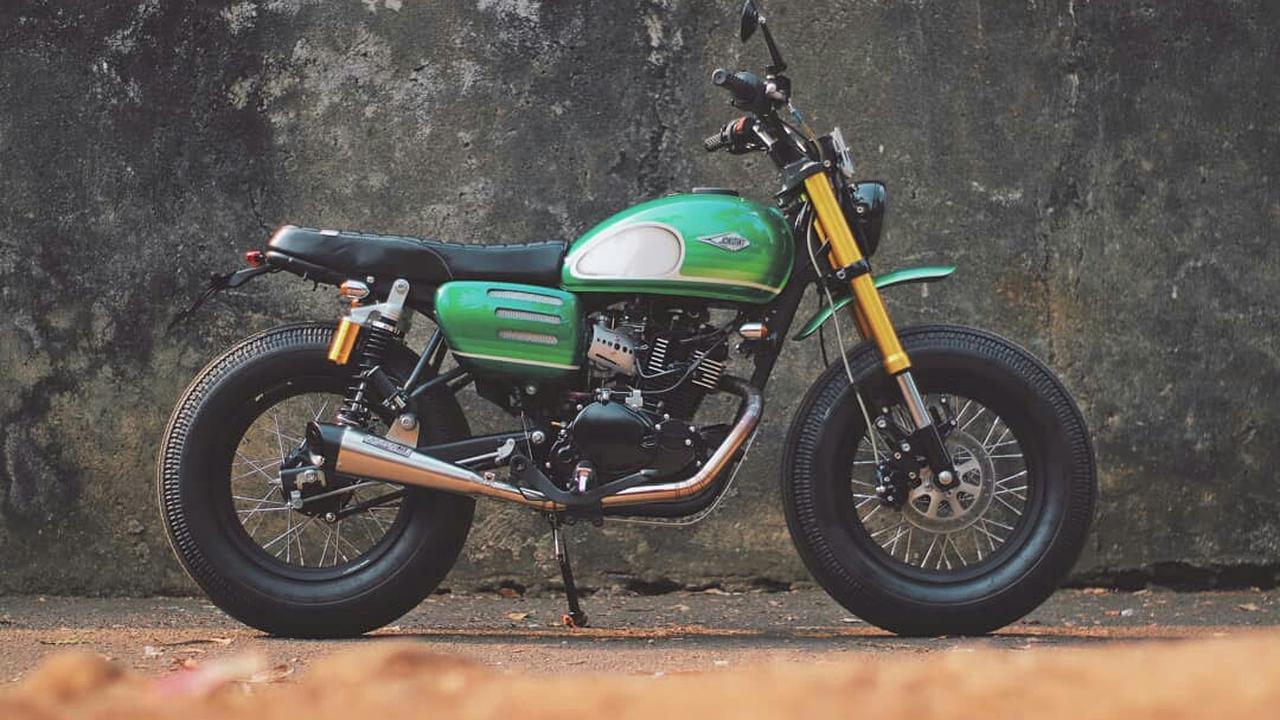 Motor kustom baru Jokowi (Foto: Instagram Katros Garage)