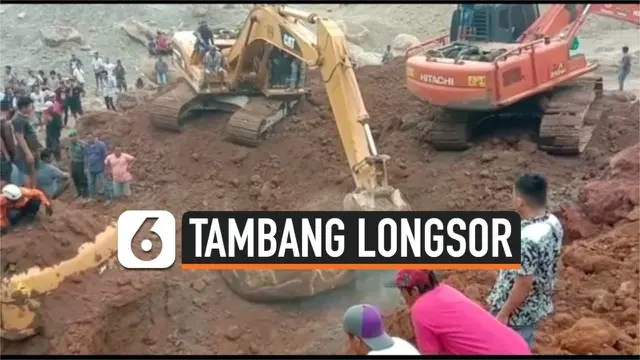 Longsor terjadi di area pertambangan tanah clay di kawasan Gunung Sariak, Padang. Dua pekerja ditemukan tewas tertimbun bersamaan dengan eskavator.