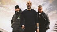 Ilustrasi - Pep Guardiola Dikelilingi Jurgen Klopp dan Ole Gunnar Solskjaer (Bola.com/Adreanus Titus)