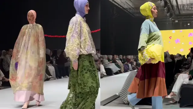 Filosofi Lompat Tali dalam Narasi Mode di Ria Miranda Annual Show 2025. (Dok: Instagram @dewiivo)