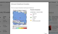 Gempa hari ini di Indonesia, Senin (13/5/2024) menggetarkan&nbsp;pukul 13:42:33 WIB di wilayah Tuban, Provinsi Jawa Timur (Jatim). (www.bmkg.go.id)