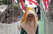 Sudah Bisa Digunakan, Jembatan Gantung Garuda di Pidie Jaya Jadi Akses Penting Warga