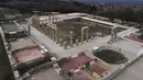 Istana ini merupakan salah satu monumen klasik terpenting di dunia, karena di sinilah Alexander Agung dinobatkan sebagai Raja Makedonia lebih dari 2.300 tahun lalu. (AP Photo/Giannis Papanikos)