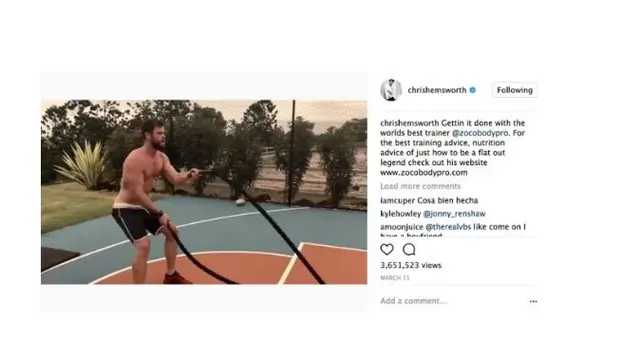 Chris Hemsworth (Foto: Instagram/chrishemsworth)