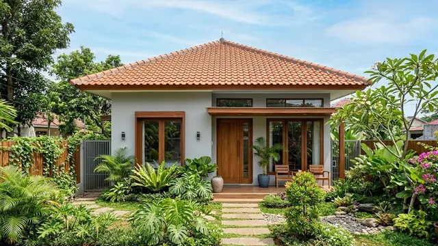 Kombinasi Cat Eksterior untuk Rumah dengan Genteng Terakota