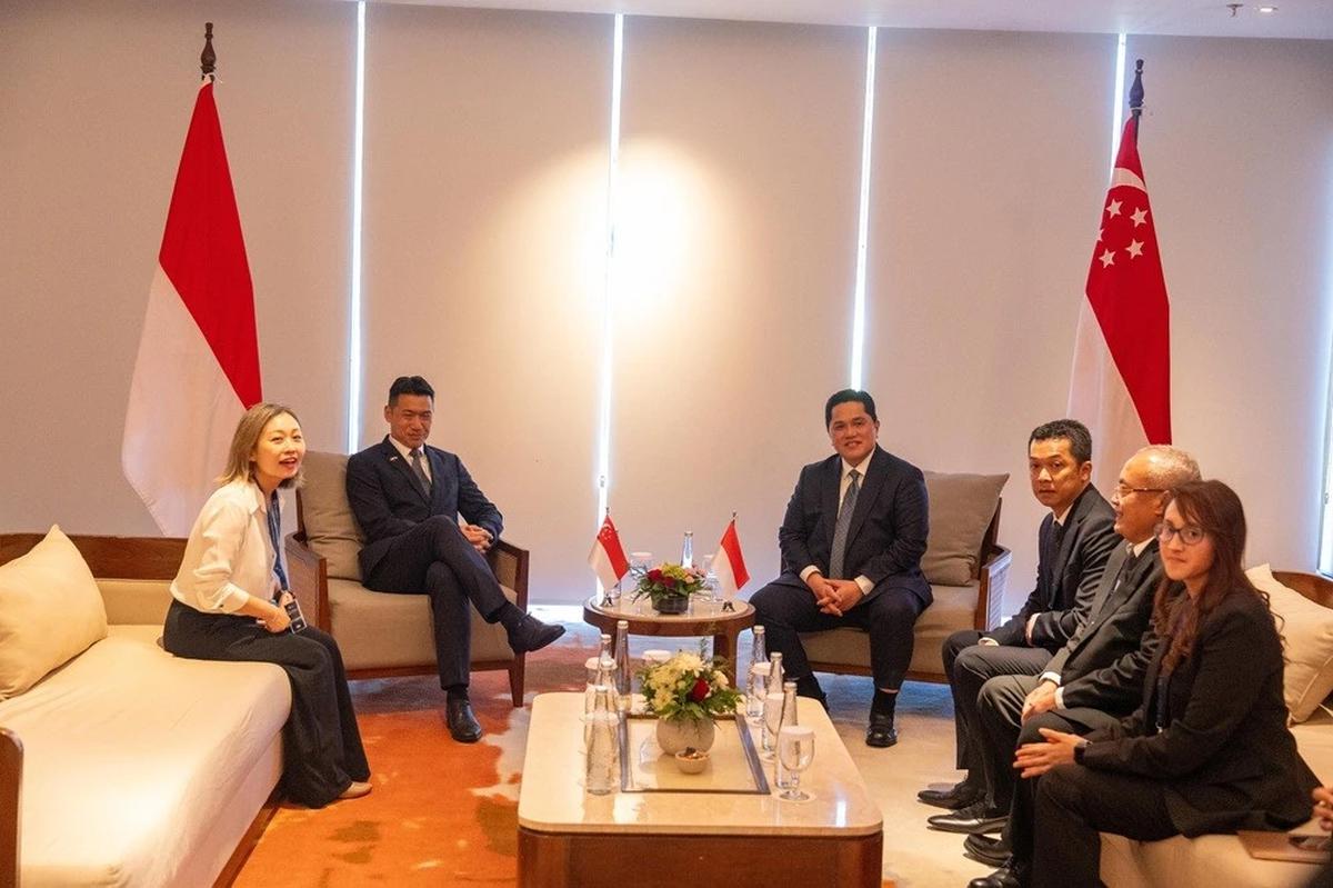 Menpora Erick Thohir saat menandatangani Deklarasi Bali dalam acara SEA Ministerial Meeting On Youth and Sports 2026